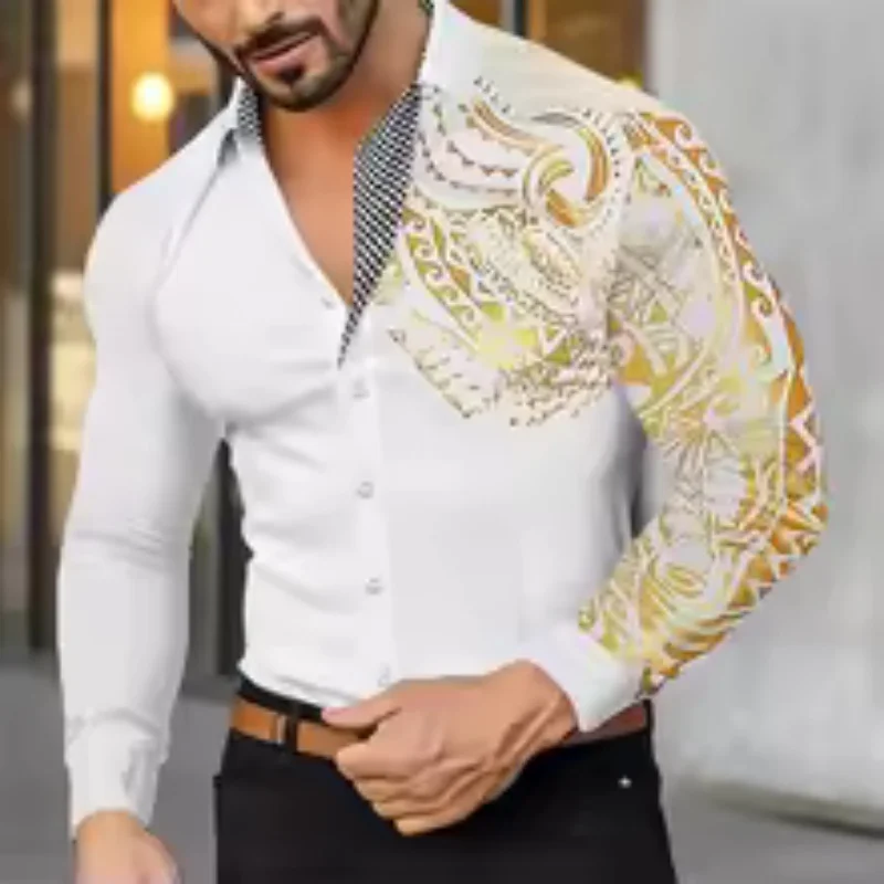 Casual business men's dress shirt with buttons, long sleeves, formal dress shirt, evening wear, summer, autumn, winter spring6XL
Casual business men's dress shirt with buttons, long sleeves, formal dress shirt, evening wear, summer, autumn, winter spring6XL