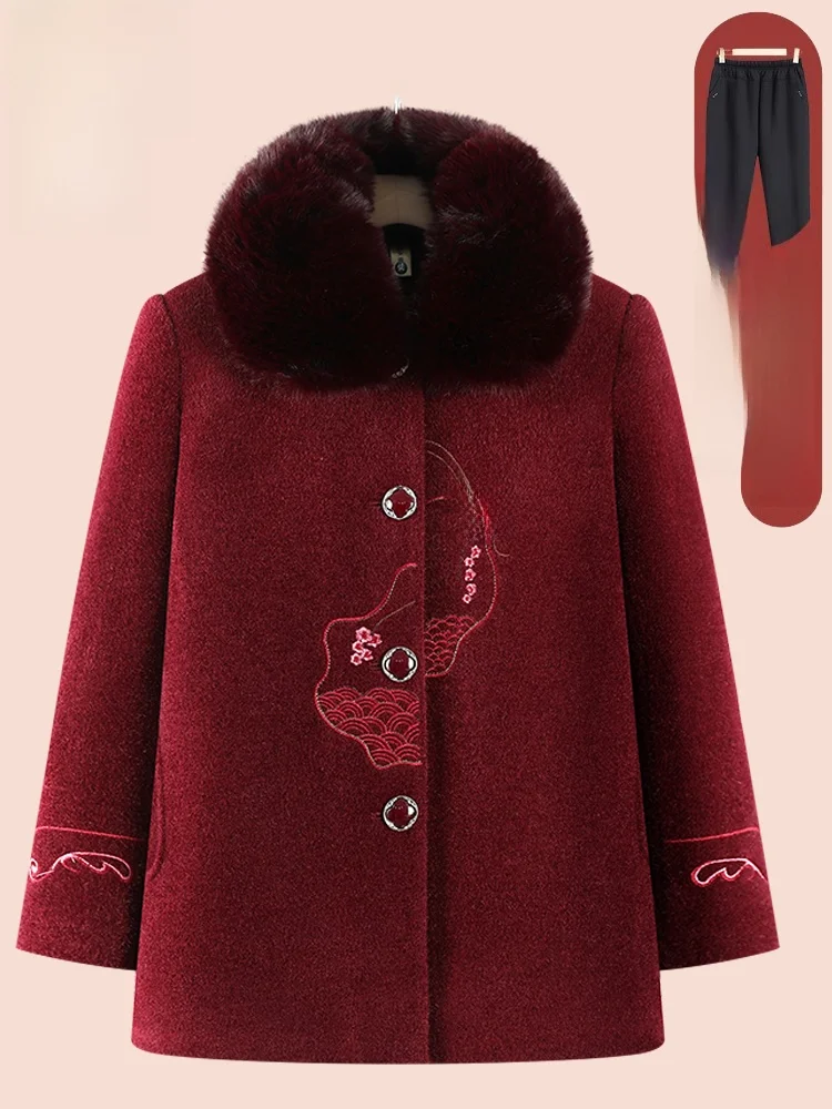 Утепленная зимняя куртка для среднего возраста с вышивкой, свободное хлопковое пальто с меховым воротником, теплая верхняя одежда
Утепленная зимняя куртка для среднего возраста с вышивкой, свободное хлопковое пальто с меховым воротником, теплая верхняя одежда