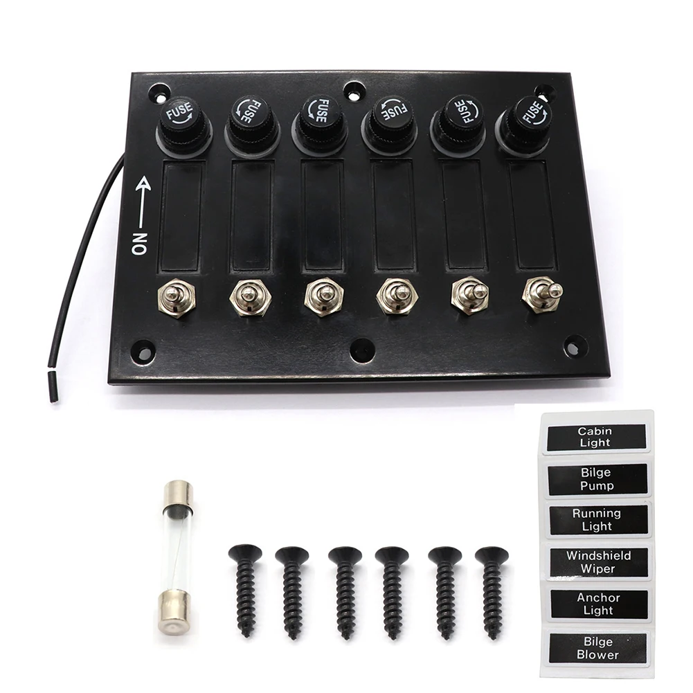 Practical 6 Position Toggle Switch Panel with Fuse Holders Designed for Reliable Electrical Control in RVs and More
Practical 6 Position Toggle Switch Panel with Fuse Holders Designed for Reliable Electrical Control in RVs and More