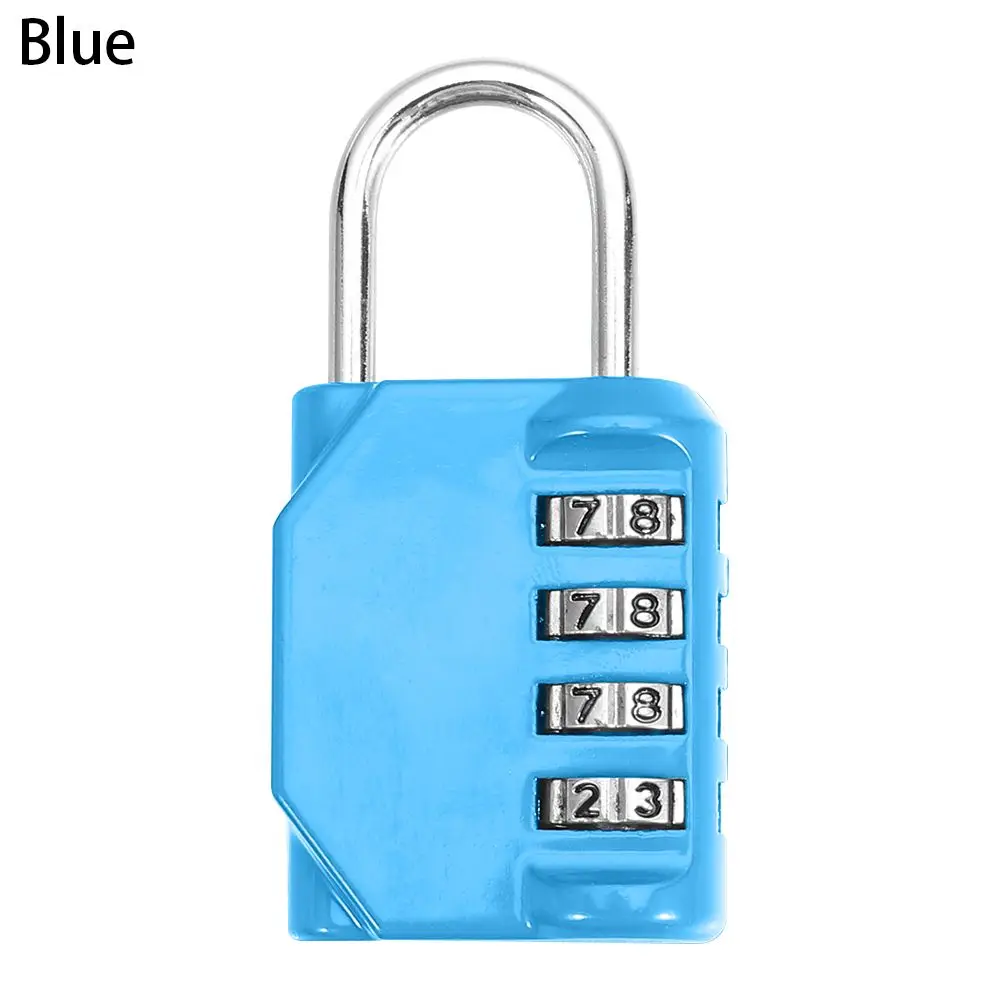 Combination Lock Metal Code Lock Resettable 4 Dial Digit Padlock Password Lock Travel Accessories
Combination Lock Metal Code Lock Resettable 4 Dial Digit Padlock Password Lock Travel Accessories