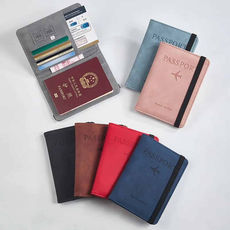 RFID Blocking Passport Holder Wallet PU Leather Anti-Theft Travel Passport Cover Case with Card Slots RFID Shield Organizer
RFID Blocking Passport Holder Wallet PU Leather Anti-Theft Travel Passport Cover Case with Card Slots RFID Shield Organizer