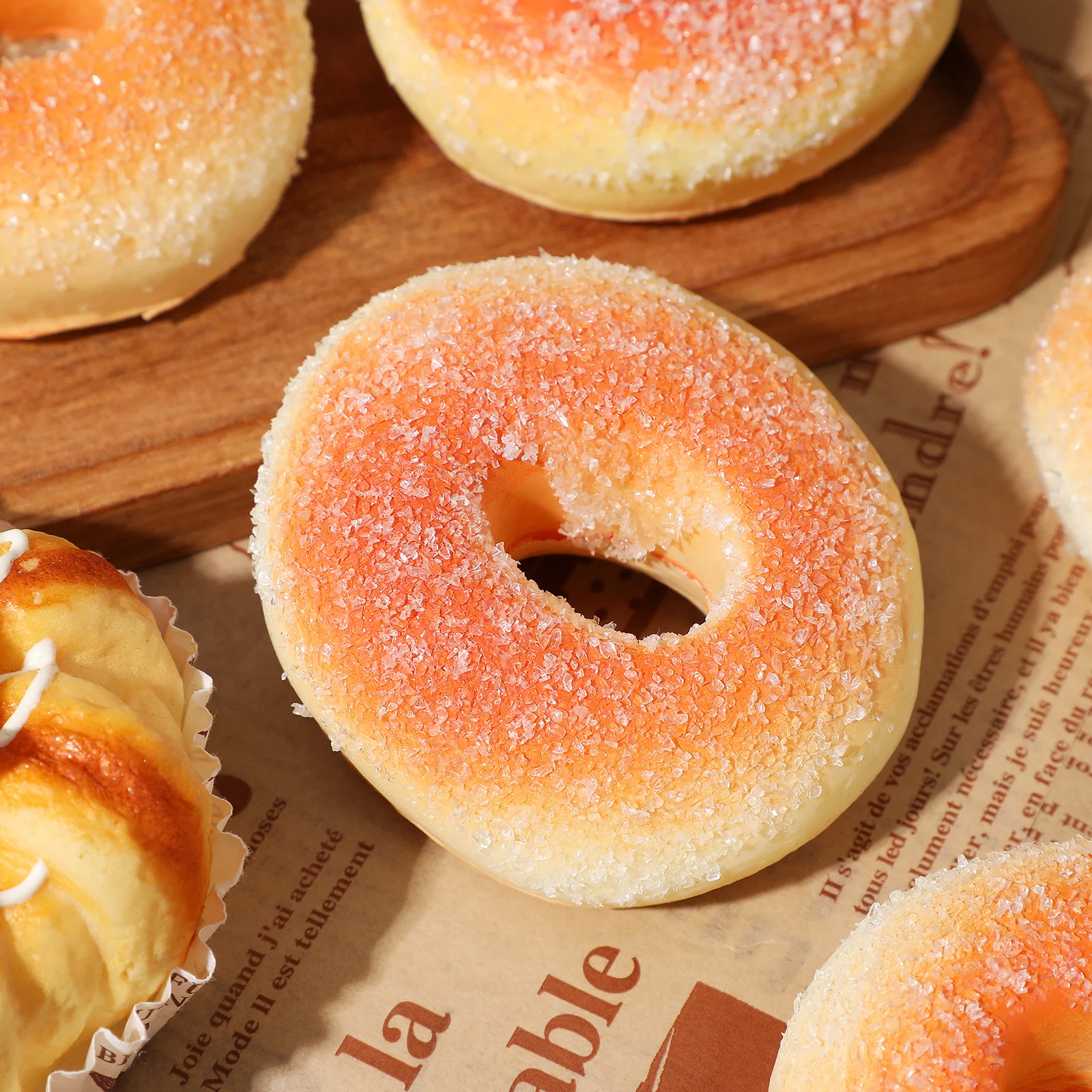 5pcs Simulated Donut Bread Artificial Food Props Realistic Display Decoration Creative Home Accessories Photography for Shop
5pcs Simulated Donut Bread Artificial Food Props Realistic Display Decoration Creative Home Accessories Photography for Shop