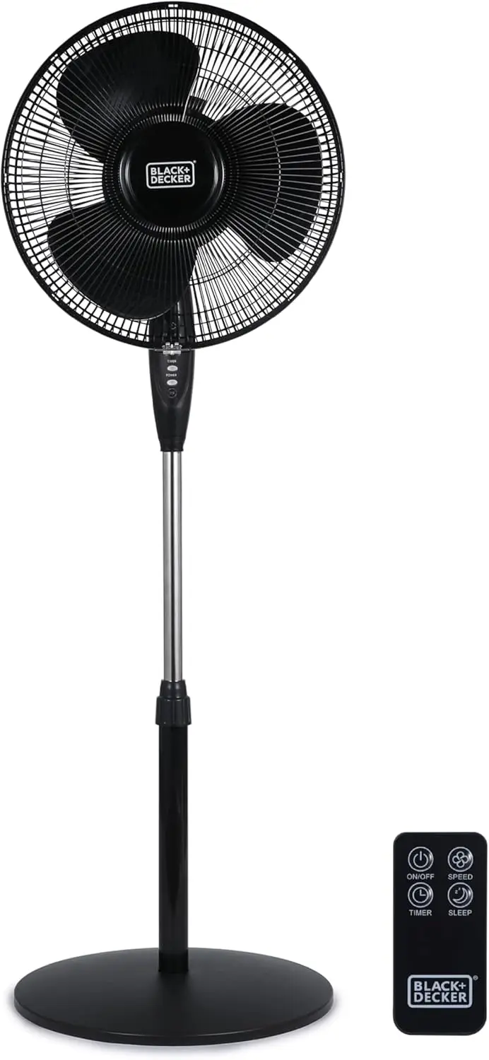 16 Inches Stand Fan with Pedestal Base, Height Adjustable Pedestal Fan with Remote and Touch Control Panel, Free Standi
16 Inches Stand Fan with Pedestal Base, Height Adjustable Pedestal Fan with Remote and Touch Control Panel, Free Standi