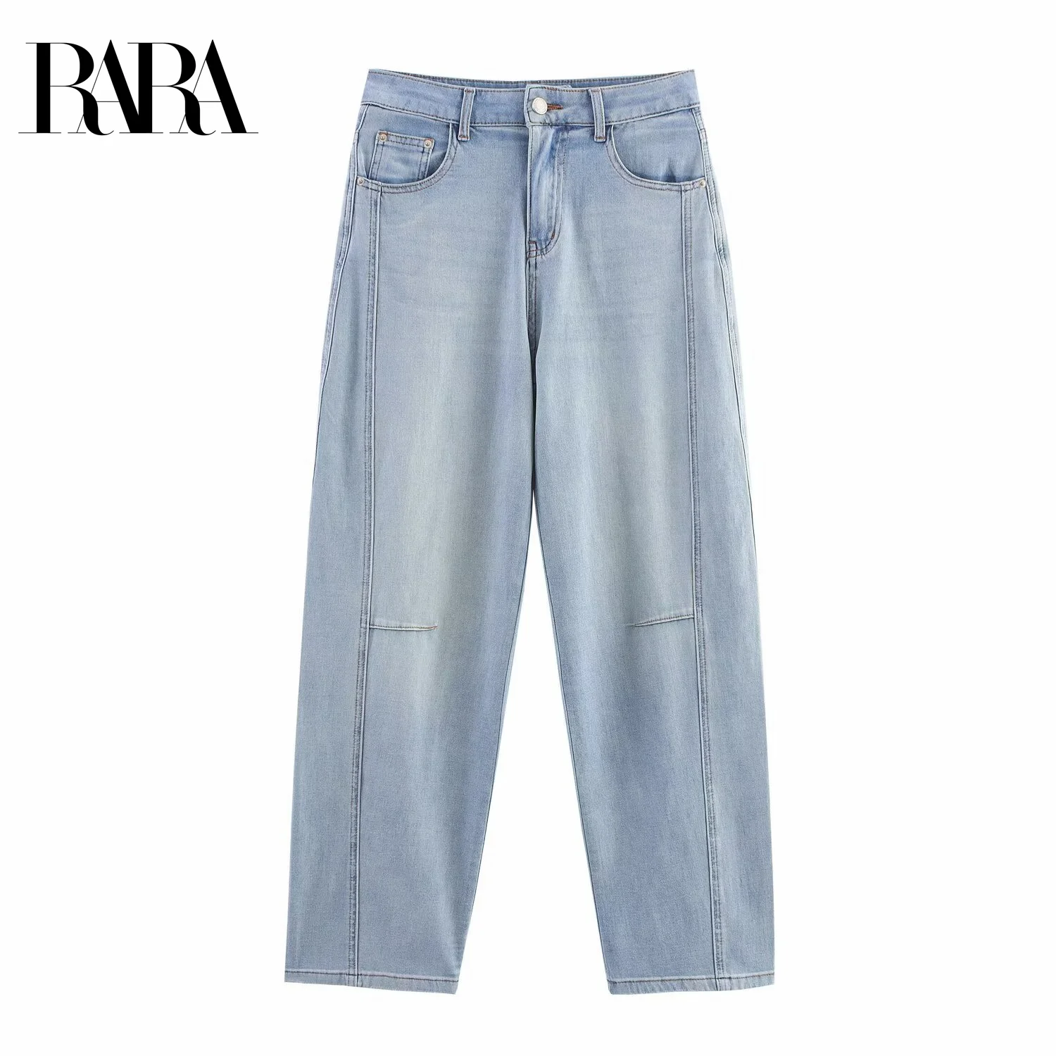 RARA2025 новая летняя женская одежда, повседневная мода, простые, удобные, универсальные длинные широкие джинсы Scimitar
RARA2025 новая летняя женская одежда, повседневная мода, простые, удобные, универсальные длинные широкие джинсы Scimitar