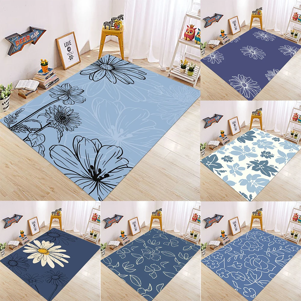 Художественный ковер с рисунком цветочного узора, мягкий нескользящий ковер с рисунком листьев цветка ромашки для гостиной, спальни, домашний декор
Художественный ковер с рисунком цветочного узора, мягкий нескользящий ковер с рисунком листьев цветка ромашки для гостиной, спальни, домашний декор