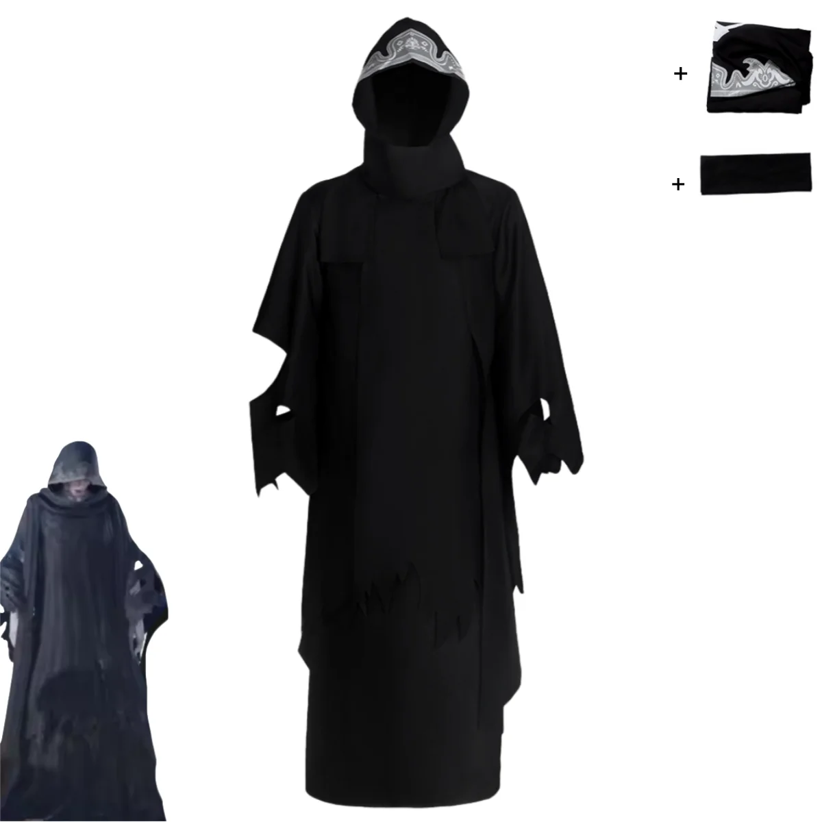 Game Final Fantasy VII Reunion Cloud Cosplay Costume Disguise for Adult Black Hooded Robe Cloak Man Woman Halloween Suit
Game Final Fantasy VII Reunion Cloud Cosplay Costume Disguise for Adult Black Hooded Robe Cloak Man Woman Halloween Suit