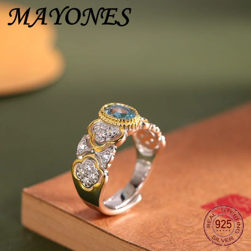 Fashionable Luxury S925 Pure Silver Inlaid With Yellow Jade Auspicious Cloud Pattern Temperament Ring Women's Jewelry Gift
Fashionable Luxury S925 Pure Silver Inlaid With Yellow Jade Auspicious Cloud Pattern Temperament Ring Women's Jewelry Gift
