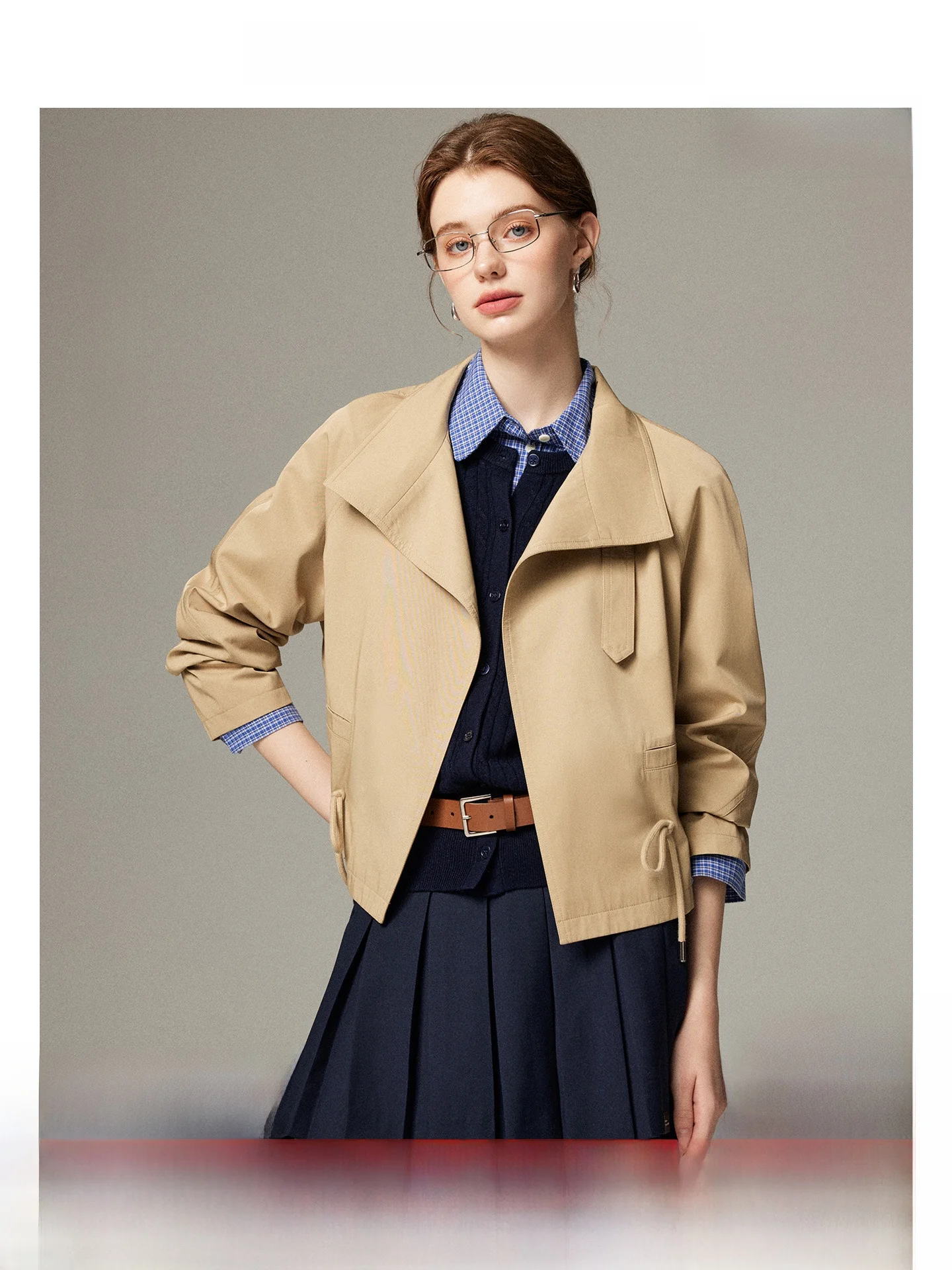 Women's ort Coat Jaet Dstring Waist Briti Sle Casual Slimming Autumn New Arrival Faion Outerwear Polyester Cotto...
Women's ort Coat Jaet Dstring Waist Briti Sle Casual Slimming Autumn New Arrival Faion Outerwear Polyester Cotto...