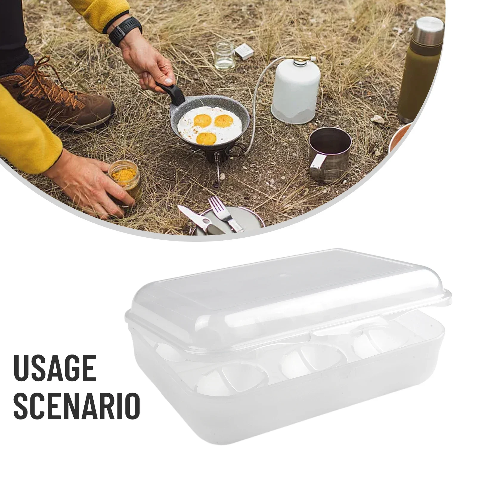 1pc Fresh Keeping 6 Grid Transparent Egg Refrigerator Storage Box Portable Outdoor Anti-collision Plastic Egg Box Picnic Egg Box
1pc Fresh Keeping 6 Grid Transparent Egg Refrigerator Storage Box Portable Outdoor Anti-collision Plastic Egg Box Picnic Egg Box