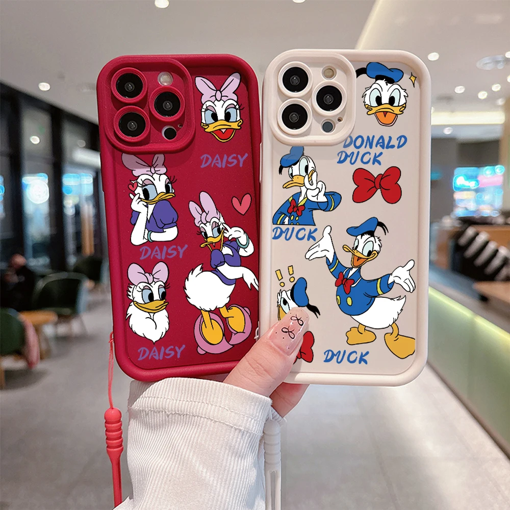 Cute Disney Donald Duck Phone Case for IPhone 15 14 13 12 11 Pro Max Mini XR XS X 7 8 Plus Soft TPU Back Cover With Hand Strap
Cute Disney Donald Duck Phone Case for IPhone 15 14 13 12 11 Pro Max Mini XR XS X 7 8 Plus Soft TPU Back Cover With Hand Strap