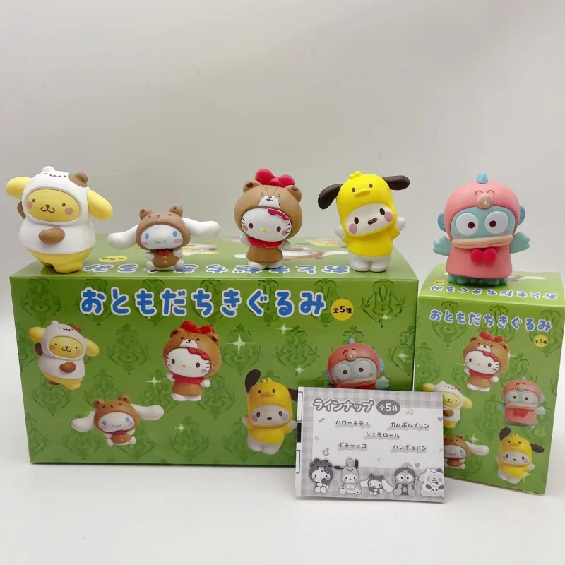 Hot Sale 5pcs/Set 2.5-4cm Animal Dress Up Series Figure Doll Anime Kawaii Kitty Cinnamoroll Hangyodon Model Ornaments Gifts
Hot Sale 5pcs/Set 2.5-4cm Animal Dress Up Series Figure Doll Anime Kawaii Kitty Cinnamoroll Hangyodon Model Ornaments Gifts