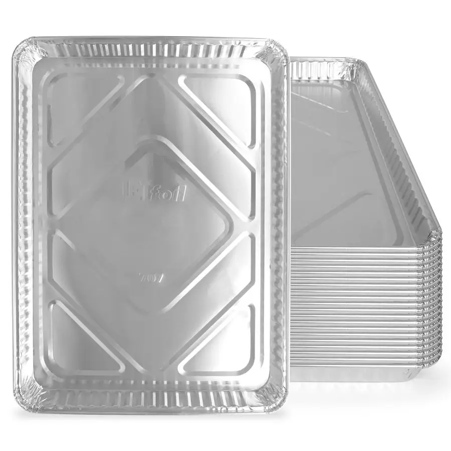 Алюминиевые формы для выпечки, 20 штук, одноразовые противни для печенья 13 x 17, высококачественные, прочные противни для выпечки.
Алюминиевые формы для выпечки, 20 штук, одноразовые противни для печенья 13 x 17, высококачественные, прочные противни для выпечки.