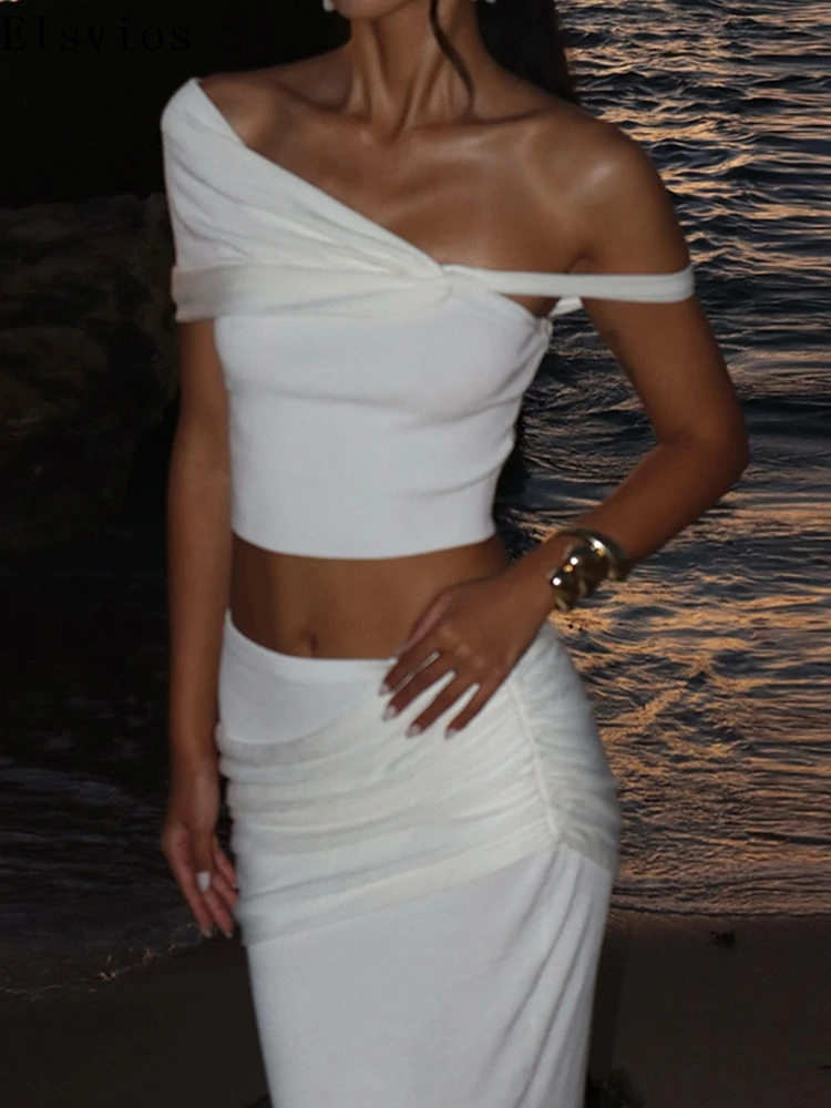 Fashion Commuting Slim Fit Long Skirt Suit Elegant Off Shoulder Summer 2Pc Outfits 2025 Sexy Draped Top & Long Skirt Bodycon Set
Fashion Commuting Slim Fit Long Skirt Suit Elegant Off Shoulder Summer 2Pc Outfits 2025 Sexy Draped Top & Long Skirt Bodycon Set