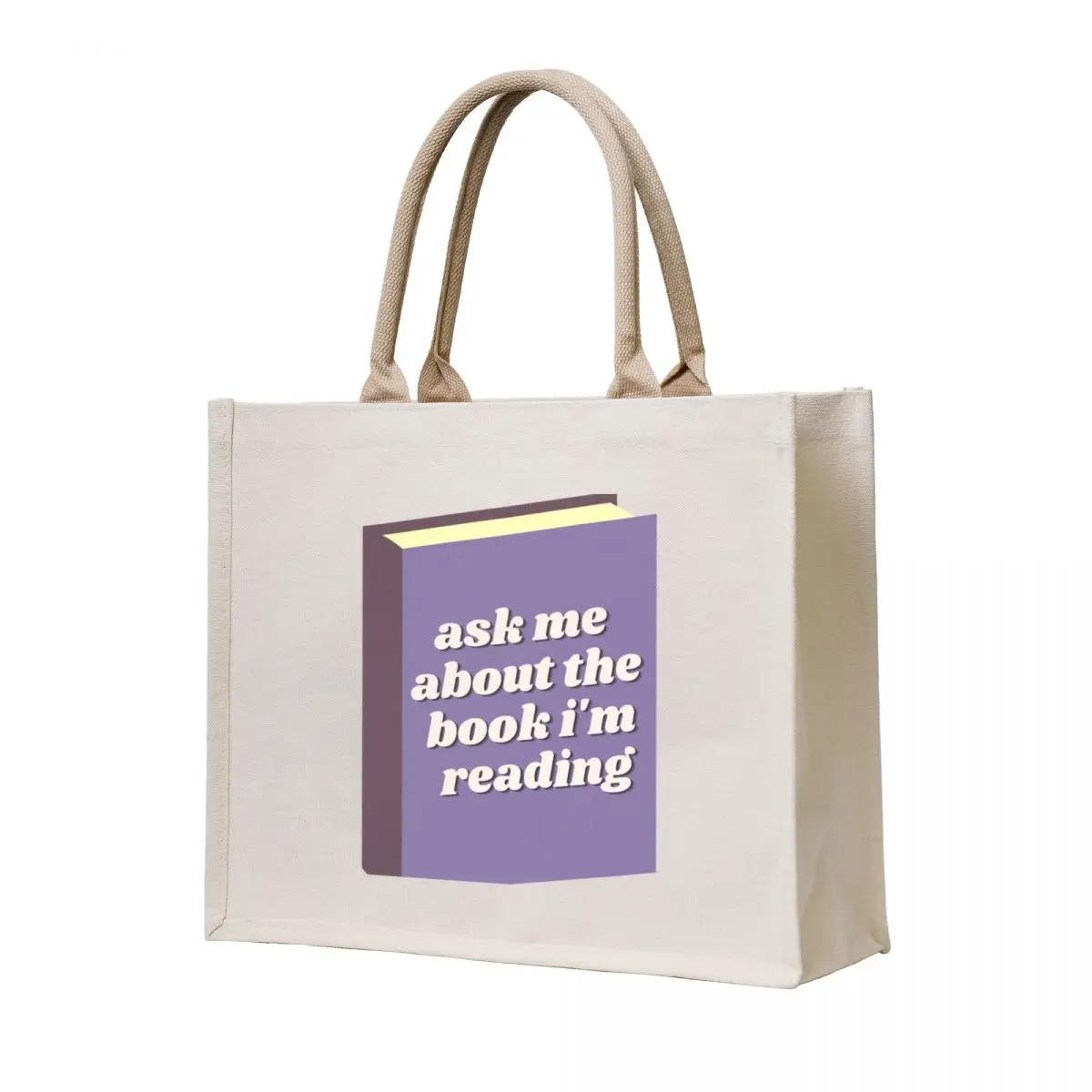 Ask me about the book I'm reading Tote Bag bag for beach woman shopping bag Handbags
Ask me about the book I'm reading Tote Bag bag for beach woman shopping bag Handbags