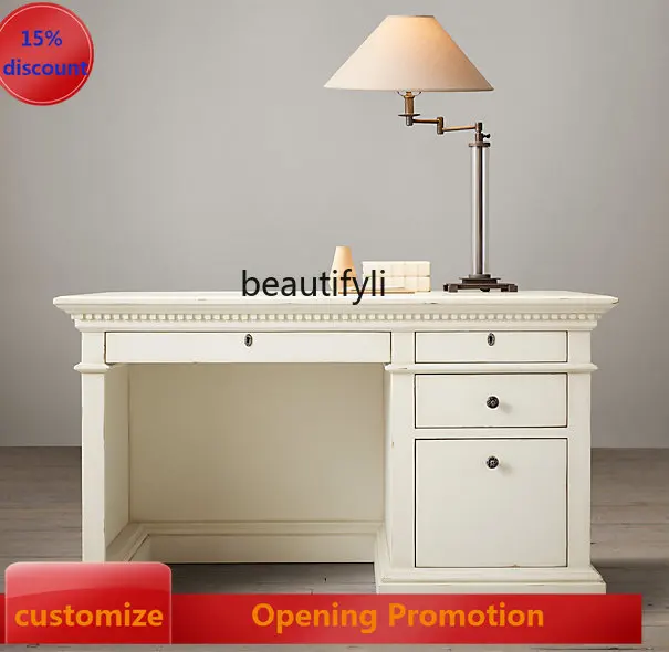 American Country Solid Wood Desk Computer Desk Writing Desk Household G1218 
American Country Solid Wood Desk Computer Desk Writing Desk Household G1218