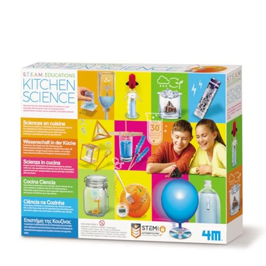 Steam Powered Kitchen Science Kit for home experiments, stainless steel and plastic materials, red and blue colors, safe non-to
Steam Powered Kitchen Science Kit for home experiments, stainless steel and plastic materials, red and blue colors, safe non-to