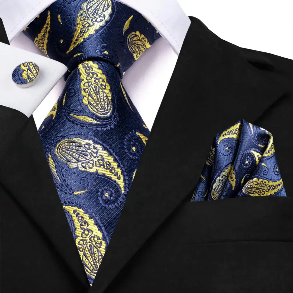 Hi-Tie Designer Navy Blue Paialey Silk Wedding Tie For Men Gift Mens Necktie Handky Cufflink Set Fashion Business Party Dropship
Hi-Tie Designer Navy Blue Paialey Silk Wedding Tie For Men Gift Mens Necktie Handky Cufflink Set Fashion Business Party Dropship
