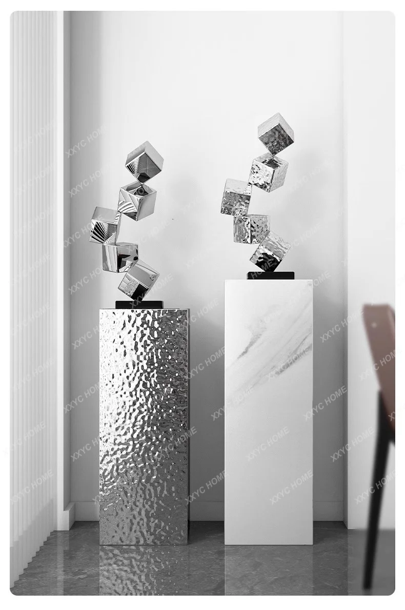 Stainless Steel Water Ripple Cube Geometry Mirror Decoration, Hotel, Office, Porch, Home, Shop Tabletop decoration
Stainless Steel Water Ripple Cube Geometry Mirror Decoration, Hotel, Office, Porch, Home, Shop Tabletop decoration