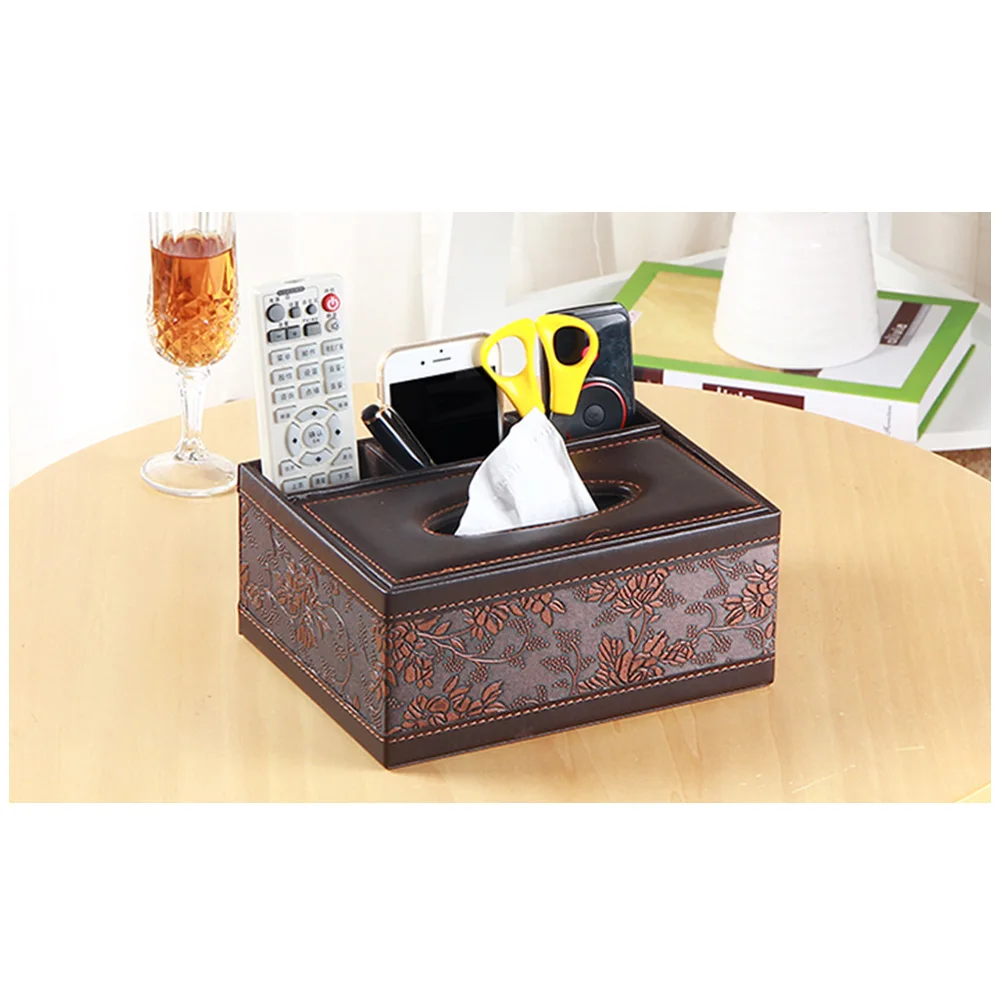 Tissue Box Embossed Scissor Holder Remote Organizer Rectangle Desktop Penicl Bamboo 
Tissue Box Embossed Scissor Holder Remote Organizer Rectangle Desktop Penicl Bamboo