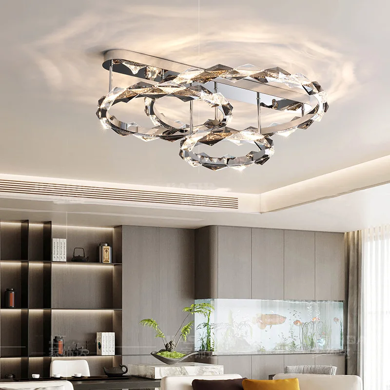 Italian Luxury Crystal LED Ceiling Lamps Living Room Restaurant Bedroom Apartment Staircase High-end Chandelier Home Decor Light
Italian Luxury Crystal LED Ceiling Lamps Living Room Restaurant Bedroom Apartment Staircase High-end Chandelier Home Decor Light