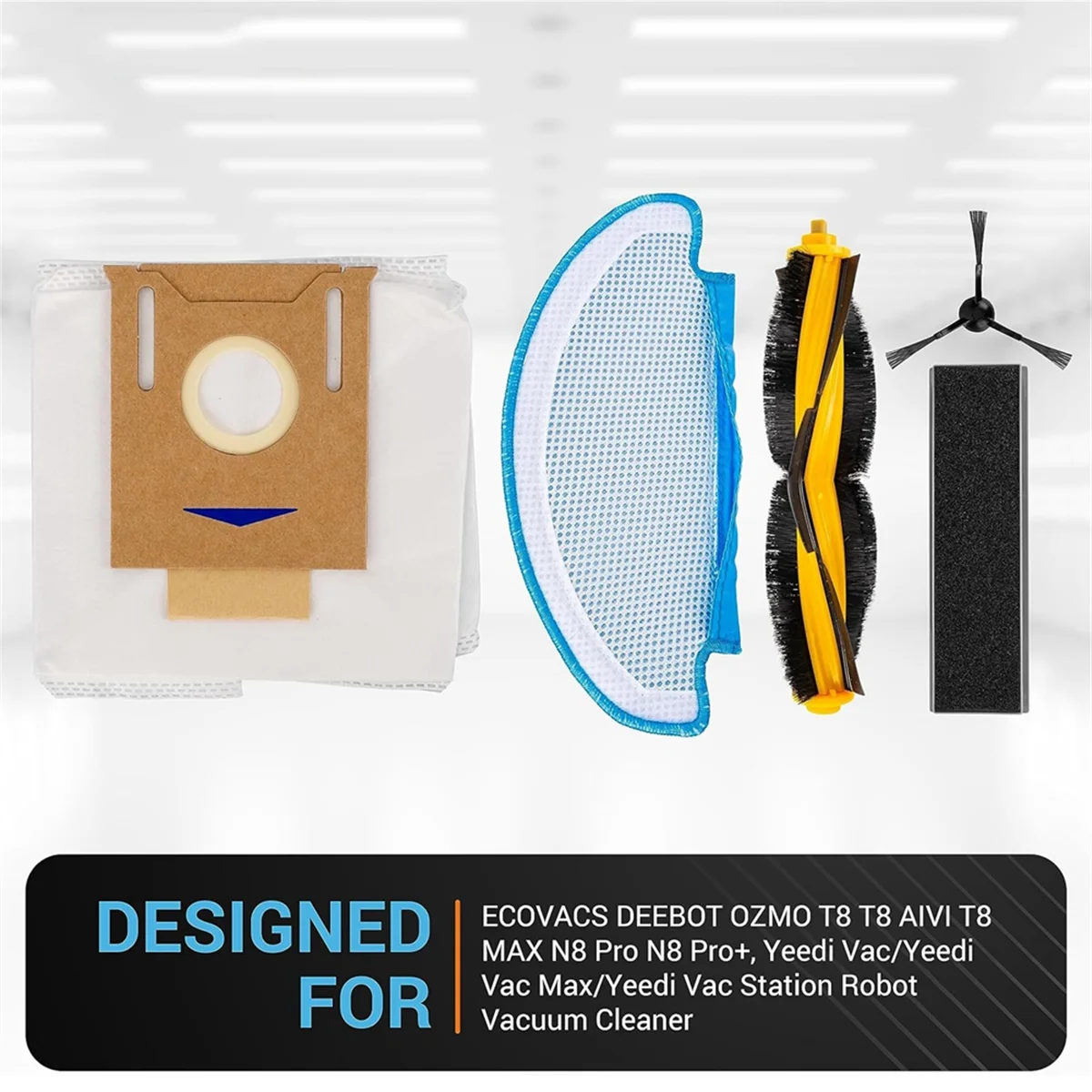 Для DEEBOT OZMO T8 T8 MAX N8 Pro N8 Pro+, робот-пылесос, основная боковая щетка, швабра с фильтром Hepa
Для DEEBOT OZMO T8 T8 MAX N8 Pro N8 Pro+, робот-пылесос, основная боковая щетка, швабра с фильтром Hepa