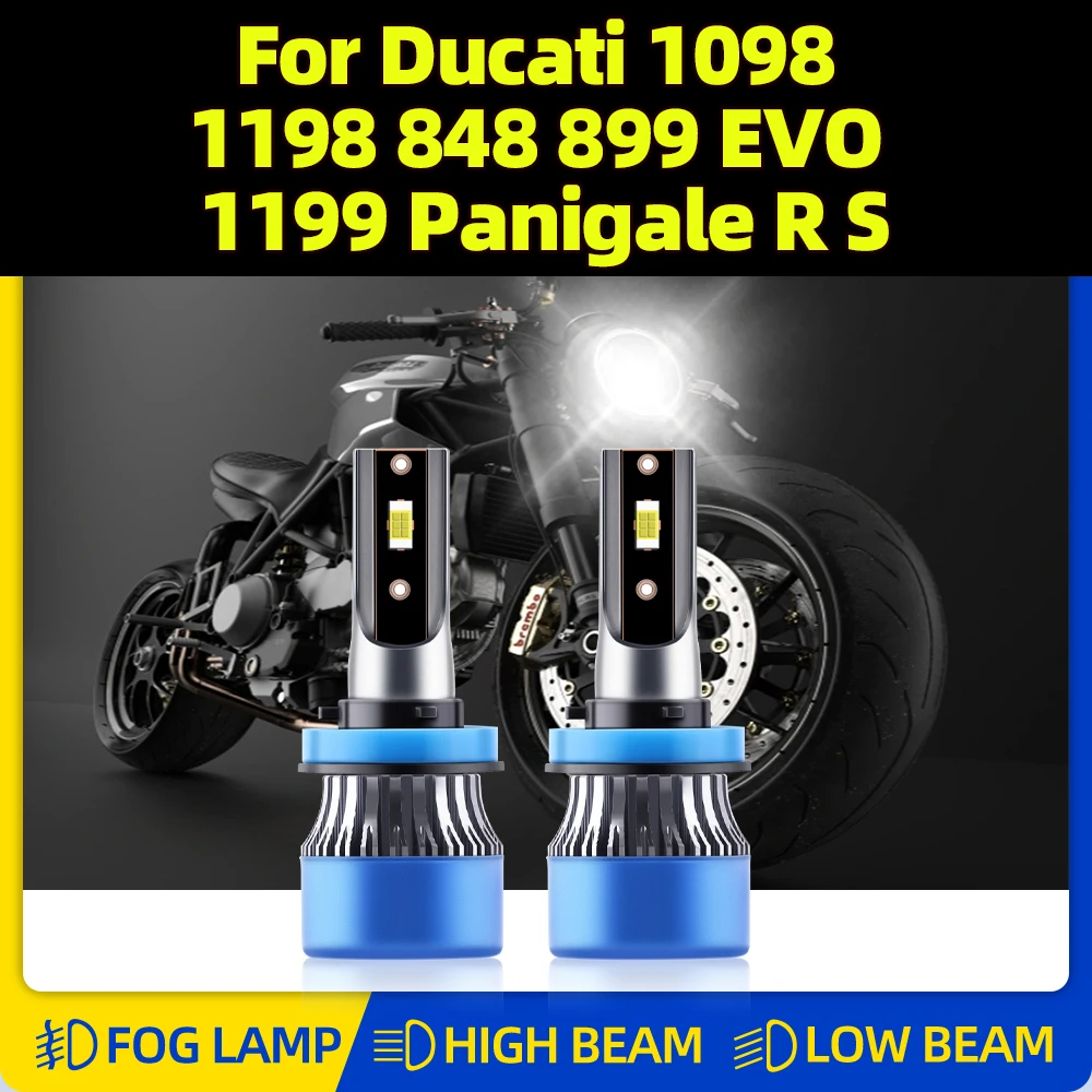20000LM H11 Motorcycle LED Headlight 120W Moto Headlamps 12V 6000K White For Ducati 1098 1198 848 899 EVO 1199 Panigale R S
20000LM H11 Motorcycle LED Headlight 120W Moto Headlamps 12V 6000K White For Ducati 1098 1198 848 899 EVO 1199 Panigale R S