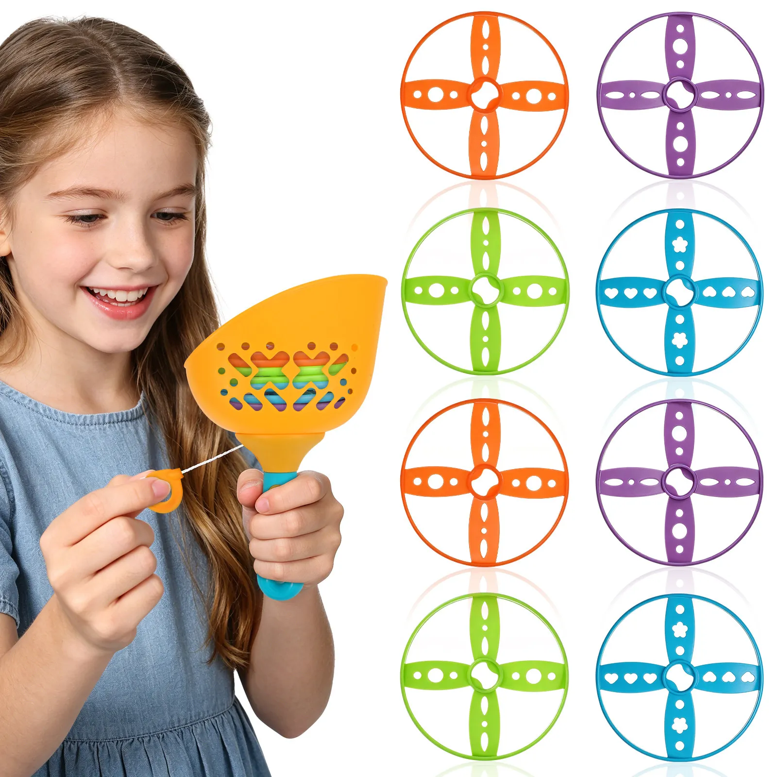 Flying Disc Supplement Set Large Capacity Compatible with Handheld Foot Operated Flying Discs Outdoor Playground Game Kids Party
Flying Disc Supplement Set Large Capacity Compatible with Handheld Foot Operated Flying Discs Outdoor Playground Game Kids Party