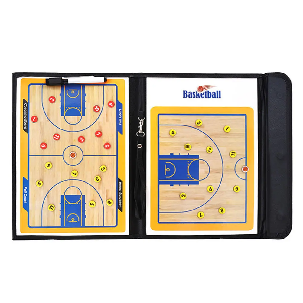 Basketball Coaching Board Double Sided PU Magnetic Reusable Clipboard Dry Erase Half Court Tactical
Basketball Coaching Board Double Sided PU Magnetic Reusable Clipboard Dry Erase Half Court Tactical