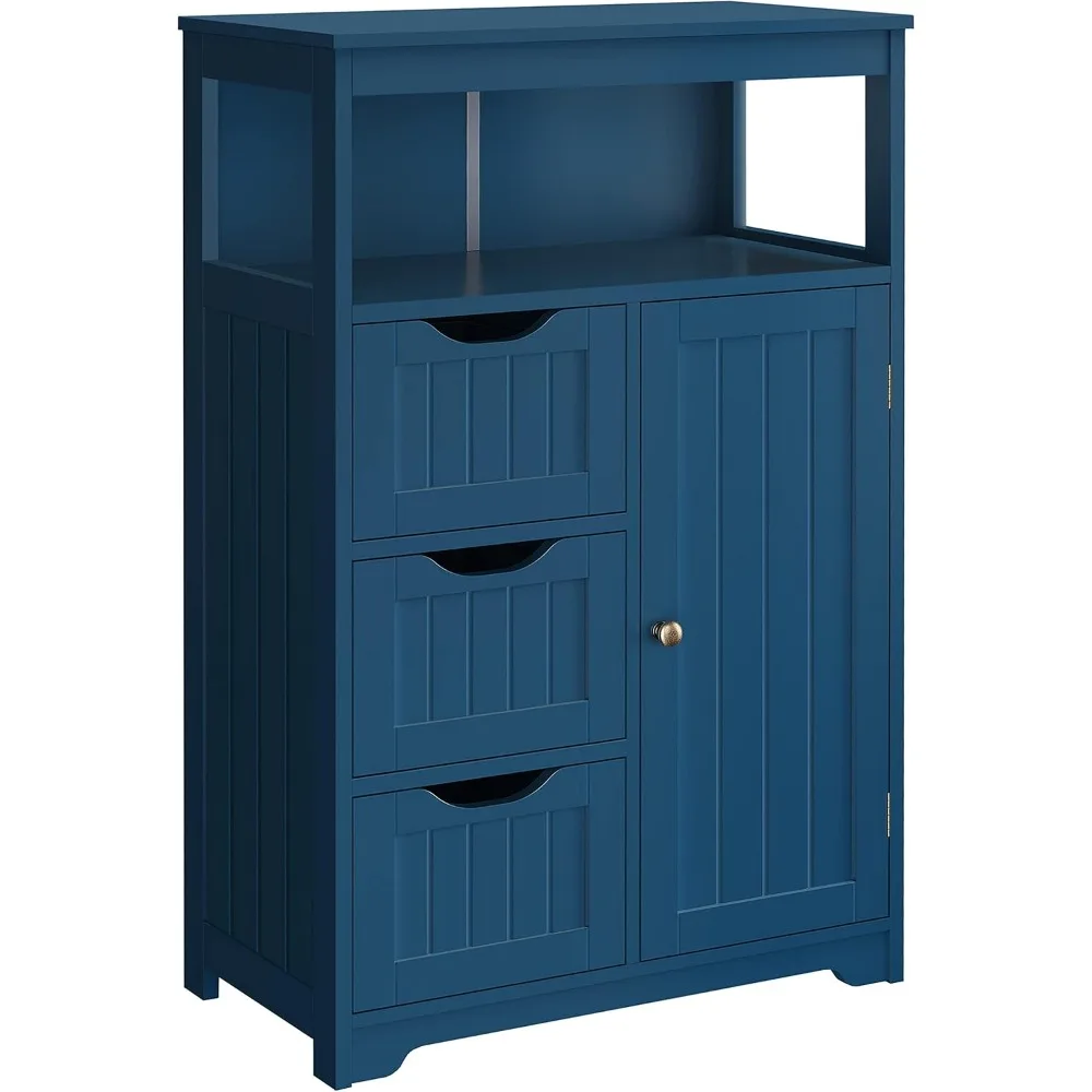 Bathroom Floor Cabinet, Free Standing Wooden Storage Organizer Multiple Tiers Storage Living Room Cabinet, Navy Blue
Bathroom Floor Cabinet, Free Standing Wooden Storage Organizer Multiple Tiers Storage Living Room Cabinet, Navy Blue