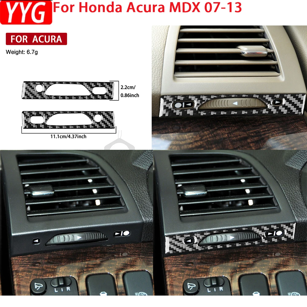 For Acura MDX 07-13 Real Soft Carbon Fiber Air Conditioning Vent Decoration Stickers Car Interior Styling Accessories 2Pcs
For Acura MDX 07-13 Real Soft Carbon Fiber Air Conditioning Vent Decoration Stickers Car Interior Styling Accessories 2Pcs