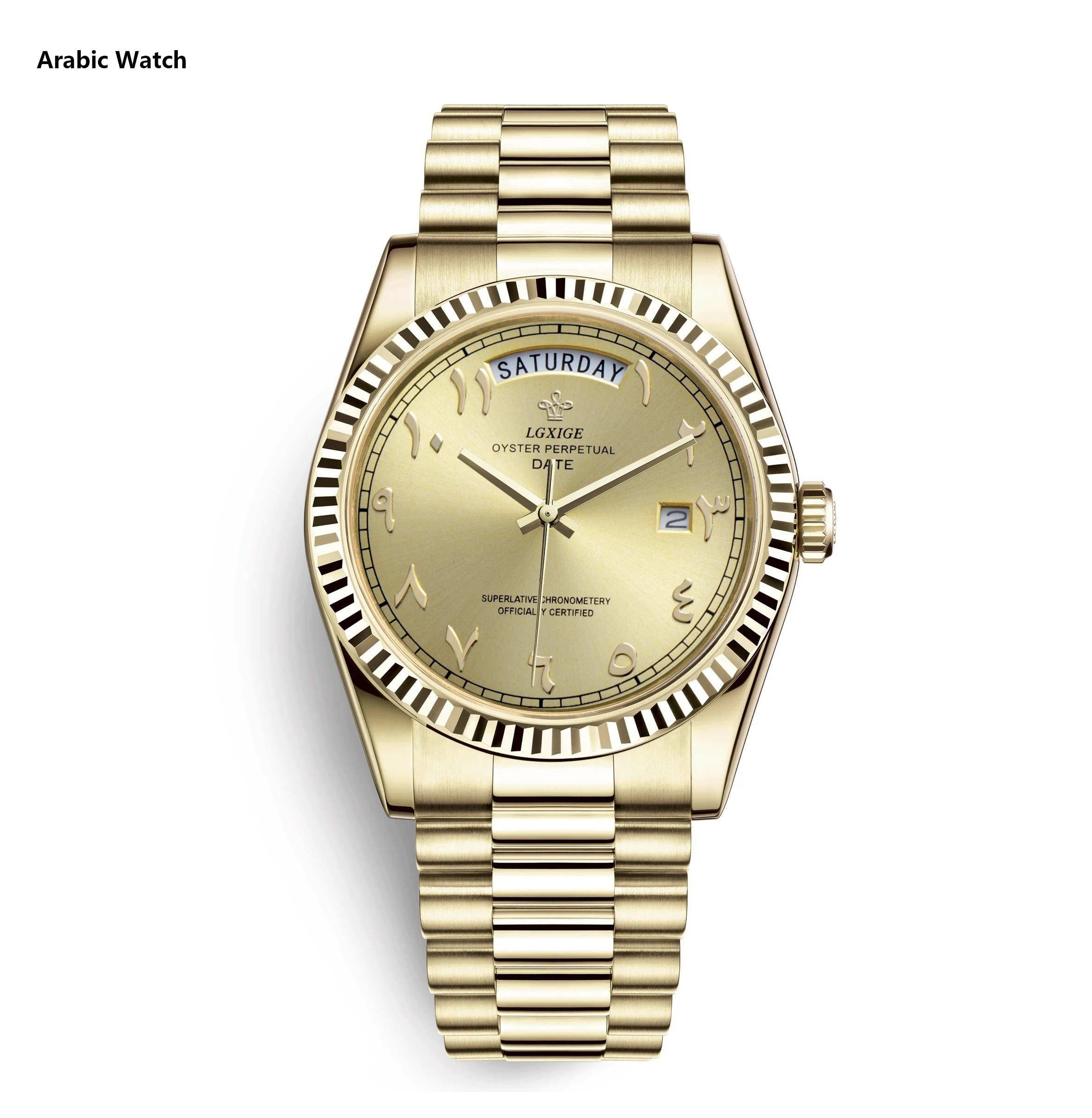 Arabic Dial Watches Day Date Quartz Wrist Watch For Men Fashion Waterproof Top Band Luxury Male Gold Wristwatches free shippping
Arabic Dial Watches Day Date Quartz Wrist Watch For Men Fashion Waterproof Top Band Luxury Male Gold Wristwatches free shippping