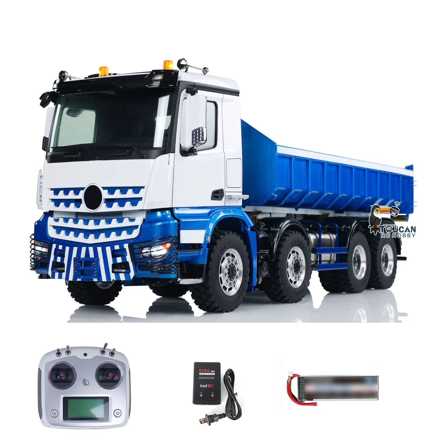 8x8 LESU 1/14 RC Hydraulic Dump Truck RTR Metal Chassis Remote Control Vehicle Roll Off Dumper Car Model with Hook Light Sound
8x8 LESU 1/14 RC Hydraulic Dump Truck RTR Metal Chassis Remote Control Vehicle Roll Off Dumper Car Model with Hook Light Sound