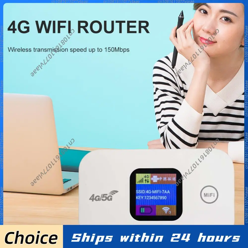 4G LTE Mobile WiFi Hotspot 150Mbps Mini 4G Router Sim Card Slot Portable Network Hotspot Device 2100mAh Colorful LED Display
4G LTE Mobile WiFi Hotspot 150Mbps Mini 4G Router Sim Card Slot Portable Network Hotspot Device 2100mAh Colorful LED Display