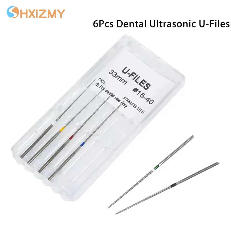 6Pcs Dental Ultrasonic U-Files Staniless Steel 33mm Root Canal Endodontics Instruments Ultrasonic Files Dentistry Lab
6Pcs Dental Ultrasonic U-Files Staniless Steel 33mm Root Canal Endodontics Instruments Ultrasonic Files Dentistry Lab