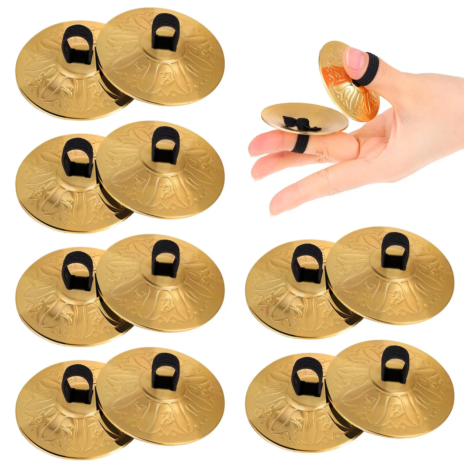 10 Pcs Finger Cymbal Belly Dancing Cymbals Mini Small Musical Instrument Zills Copper Toys
10 Pcs Finger Cymbal Belly Dancing Cymbals Mini Small Musical Instrument Zills Copper Toys
