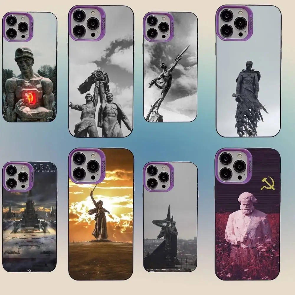 Soviet Union statue Art Phone Case For iPhone 16,15,14,13,12,11,Mini,Pro,SE,MAX Purple Matte Silicone Cover
Soviet Union statue Art Phone Case For iPhone 16,15,14,13,12,11,Mini,Pro,SE,MAX Purple Matte Silicone Cover