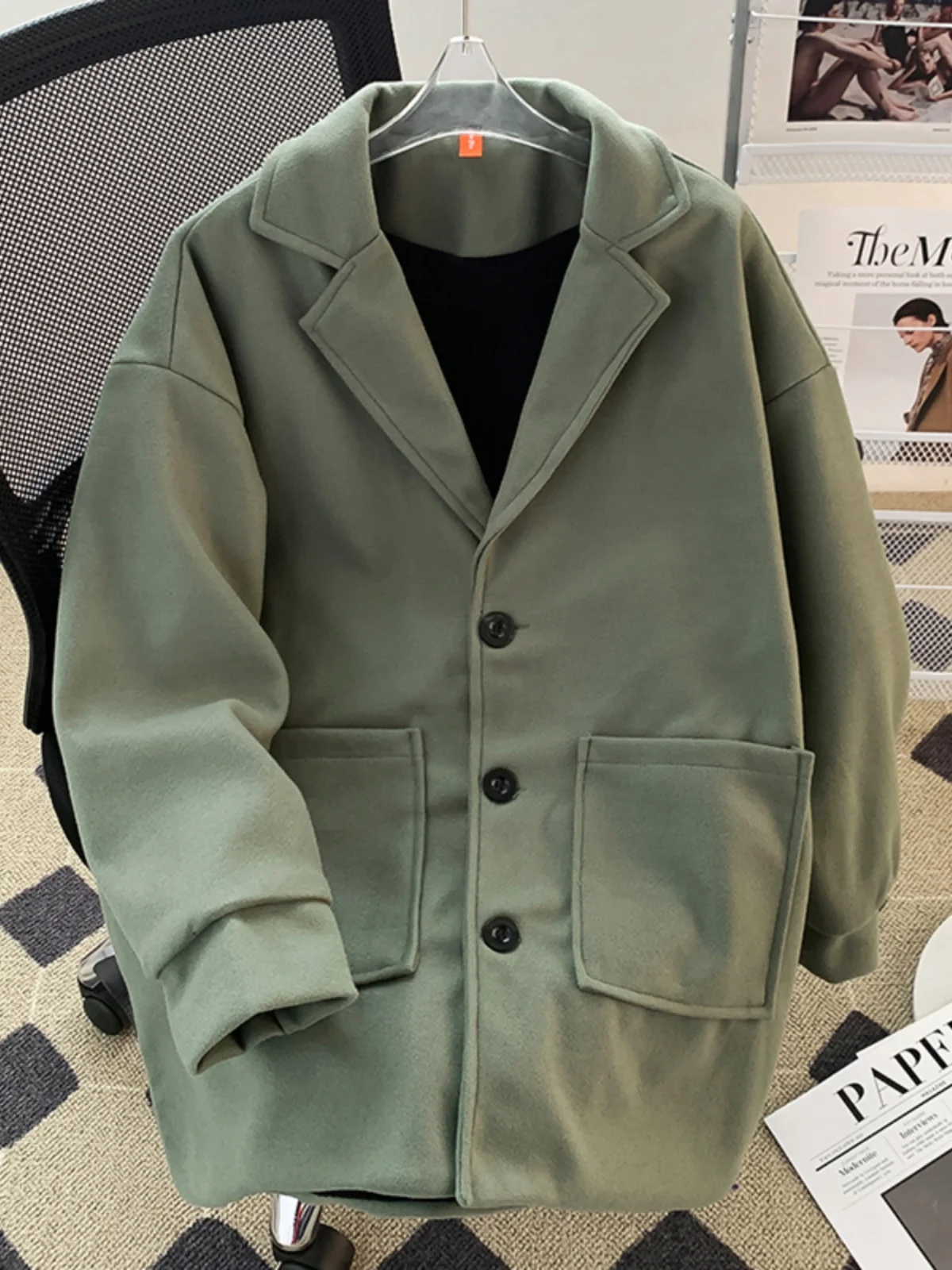 Мужское двубортное пальто из шерстяной смеси на молнии, простое, базовое, незаменимое, классическое
Мужское двубортное пальто из шерстяной смеси на молнии, простое, базовое, незаменимое, классическое