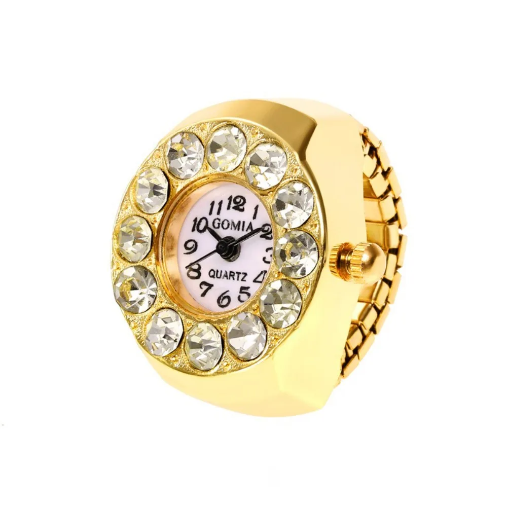 Creative Alloy Ring Watch Stainless steel Diamond Quartz Watch Ladies Watch Jewelry Gift
Creative Alloy Ring Watch Stainless steel Diamond Quartz Watch Ladies Watch Jewelry Gift