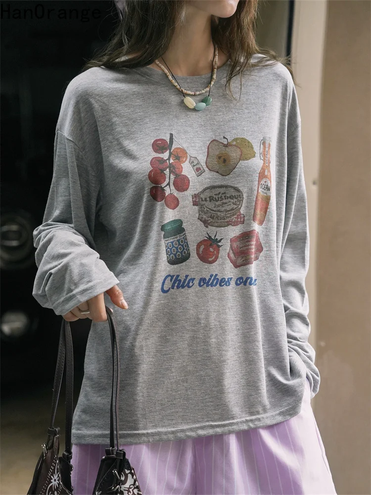 HanOrange 2025 Summer Fashion Relaxation Printed Long Sleeve Sunscreen T-shirt Women Lightweight Breathable Top Tees White/Gray
HanOrange 2025 Summer Fashion Relaxation Printed Long Sleeve Sunscreen T-shirt Women Lightweight Breathable Top Tees White/Gray