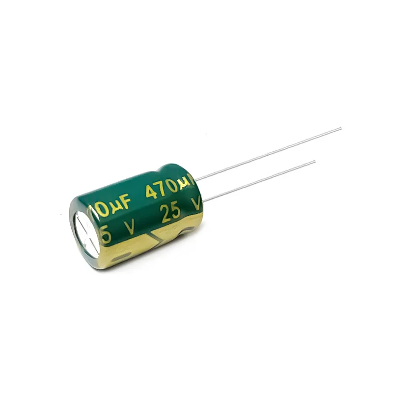 125pcs 25V 470uF Electrolytic Capacitor High Frequency Low ESR Long Life Green Gold 8x12 10x13 6x12mm
125pcs 25V 470uF Electrolytic Capacitor High Frequency Low ESR Long Life Green Gold 8x12 10x13 6x12mm