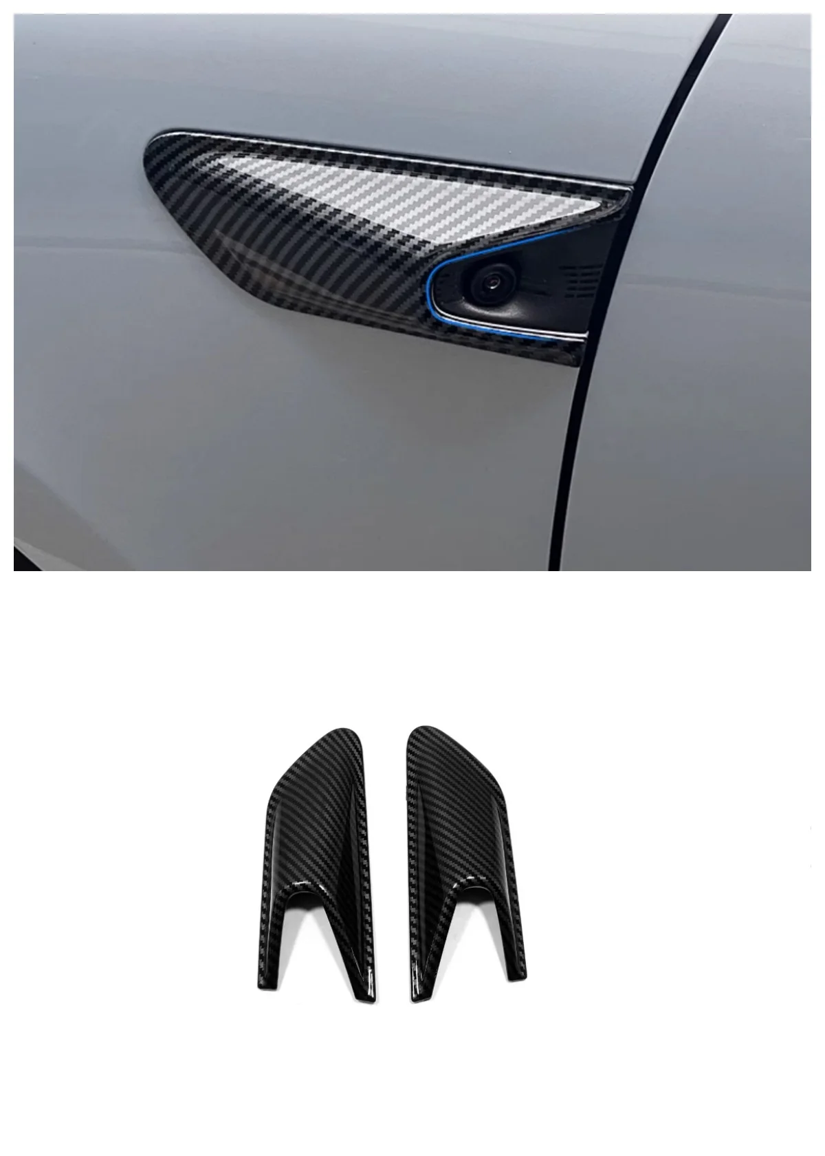 Suitable for the 2022 NIO ET5 camera protective cover leaf panel decorative frame 2-piece set
Suitable for the 2022 NIO ET5 camera protective cover leaf panel decorative frame 2-piece set