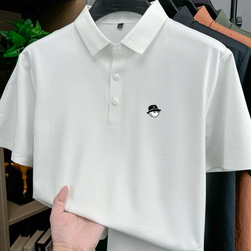 Men's summer casual polo shirt with button-down collar. T-shirt style polo shirt. Sizes: M - 4XL loose fit.
Men's summer casual polo shirt with button-down collar. T-shirt style polo shirt. Sizes: M - 4XL loose fit.