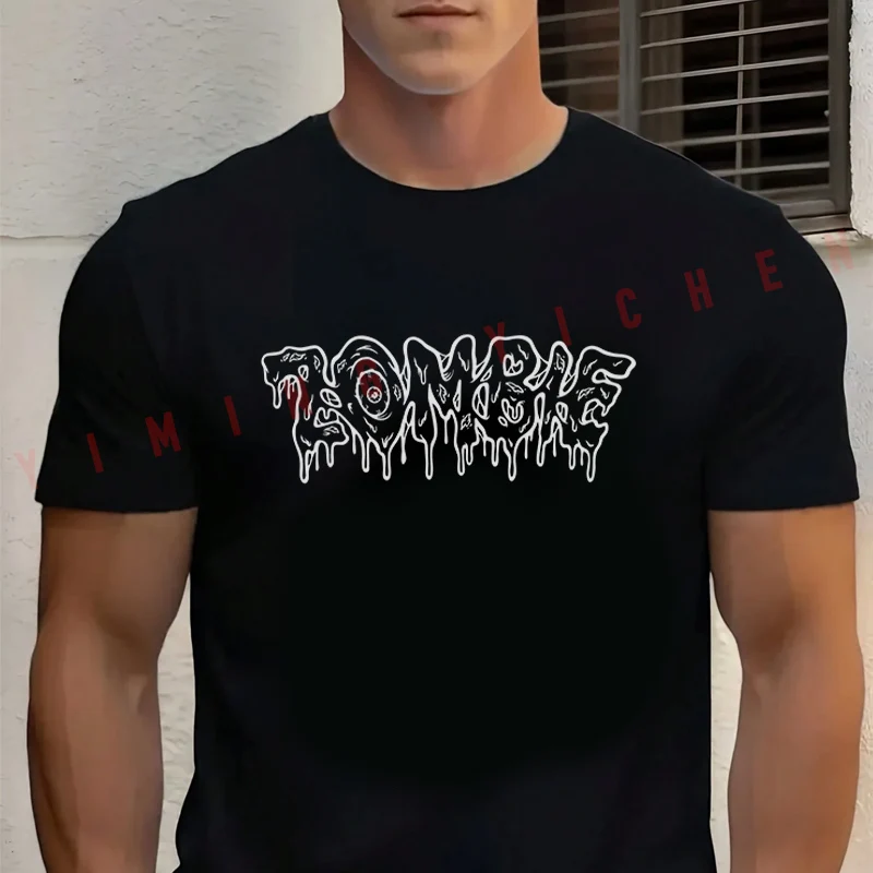 Zombie Eye Melting Font Lettering Design Motorcycle Cotton T-shirt Short Sleeve Casual Basic O-Neck Breathable Unisex Tops
Zombie Eye Melting Font Lettering Design Motorcycle Cotton T-shirt Short Sleeve Casual Basic O-Neck Breathable Unisex Tops