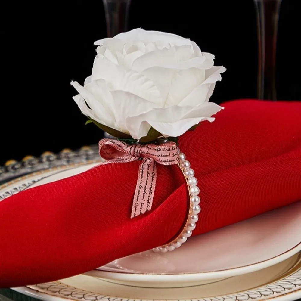 Elegant Simulated Rose Napkin Rings Alloy Electroplated Pink Rose Napkin Loops Decorative Plastic Forest Style Napkin Ring
Elegant Simulated Rose Napkin Rings Alloy Electroplated Pink Rose Napkin Loops Decorative Plastic Forest Style Napkin Ring