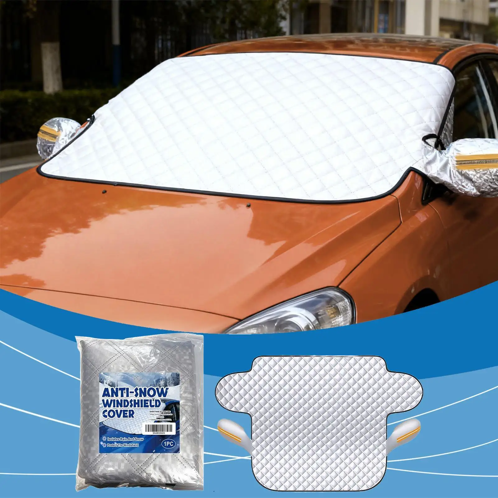Windshield Snow Cover Ice Protector Waterproof Frost Rain Shield Foldable Car Front Window Sun Protection for Winter Outdoor
Windshield Snow Cover Ice Protector Waterproof Frost Rain Shield Foldable Car Front Window Sun Protection for Winter Outdoor