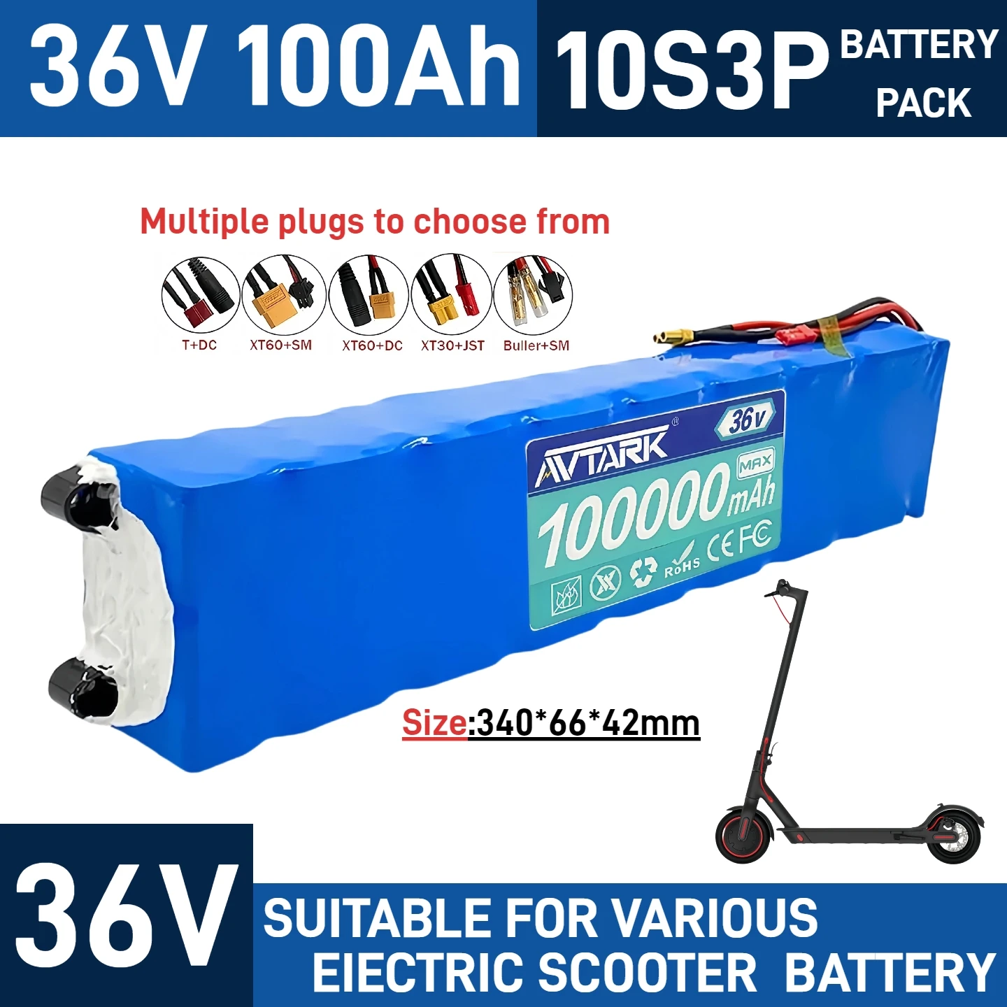 Original 36V 100000mAh Battery Rechargeable, for Xiaomi E-scooter 10S3P Special Battery Pack, 36V 100000mAh Li-ion Battery
Original 36V 100000mAh Battery Rechargeable, for Xiaomi E-scooter 10S3P Special Battery Pack, 36V 100000mAh Li-ion Battery