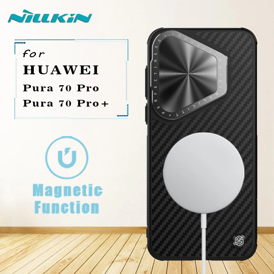 Для Huawei Pura 70 Pro/Pura 70 Pro 5G Магнитный чехол Nillkin Carbo Fiber Prop Magsafe 360, полная защита камеры, задняя крышка
Для Huawei Pura 70 Pro/Pura 70 Pro 5G Магнитный чехол Nillkin Carbo Fiber Prop Magsafe 360, полная защита камеры, задняя крышка