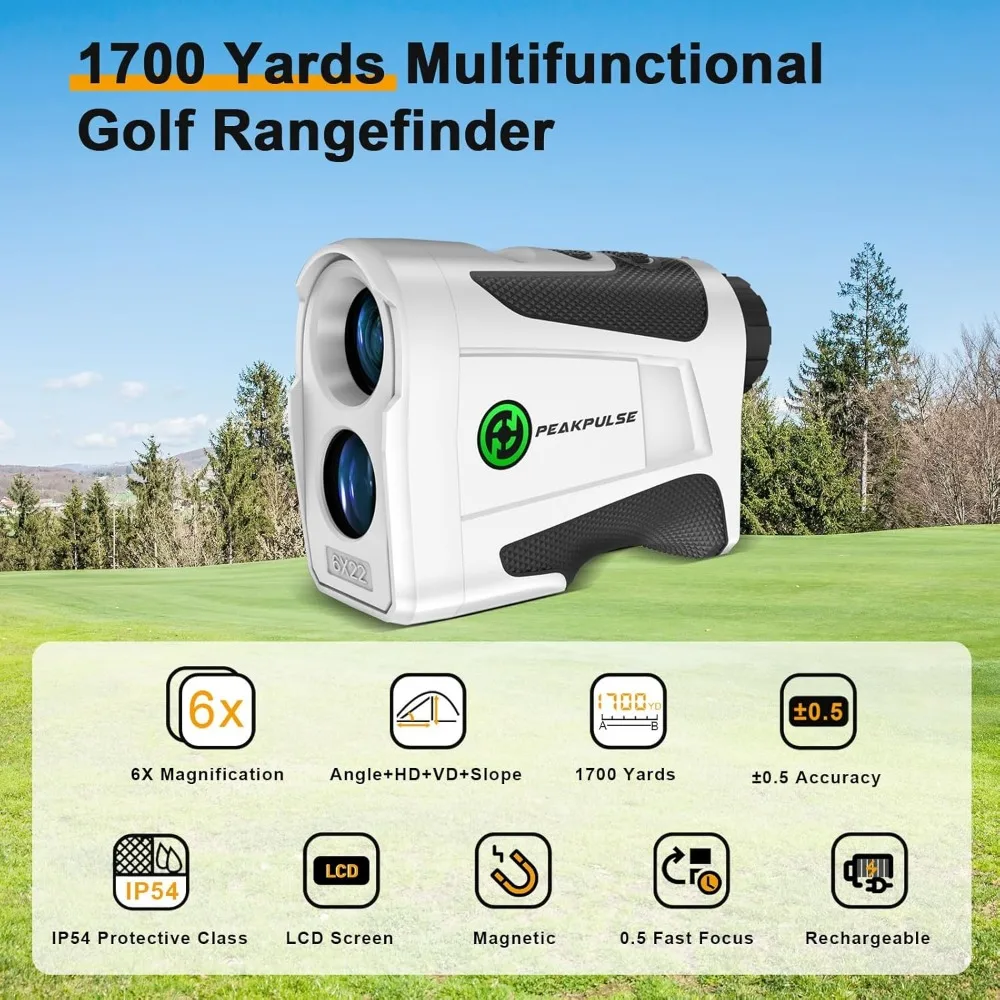 Golf Rangefinder Ramp magnetic Rechargeable 6x magnification Laser distance rangefinder flagpole locking vibration
Golf Rangefinder Ramp magnetic Rechargeable 6x magnification Laser distance rangefinder flagpole locking vibration
