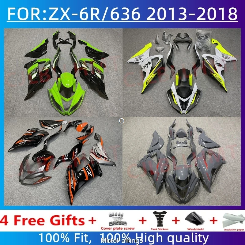 Plastic Shell Motorcycle Fairing kit Fit For ZX6R 636 ZX-6R 2013 2014 2015 2016 2017 2018 Custom full fairings bodywork
Plastic Shell Motorcycle Fairing kit Fit For ZX6R 636 ZX-6R 2013 2014 2015 2016 2017 2018 Custom full fairings bodywork