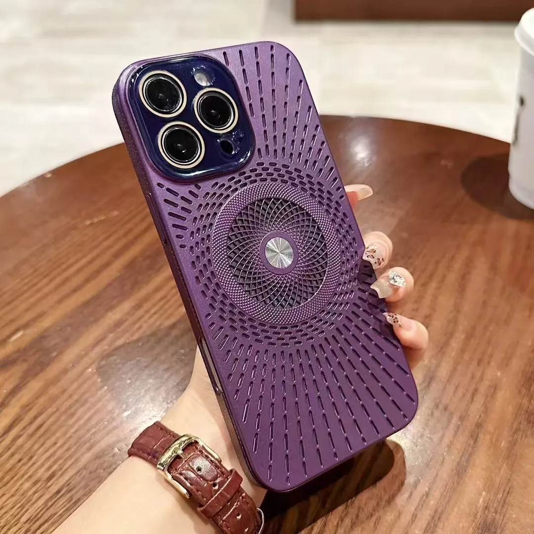 Suitable for iPhone 12, 13, 14, 15, 16 Pro Max Plus hollow out heat dissipation luxury magnetic phone case suitable for Magsafe
Suitable for iPhone 12, 13, 14, 15, 16 Pro Max Plus hollow out heat dissipation luxury magnetic phone case suitable for Magsafe